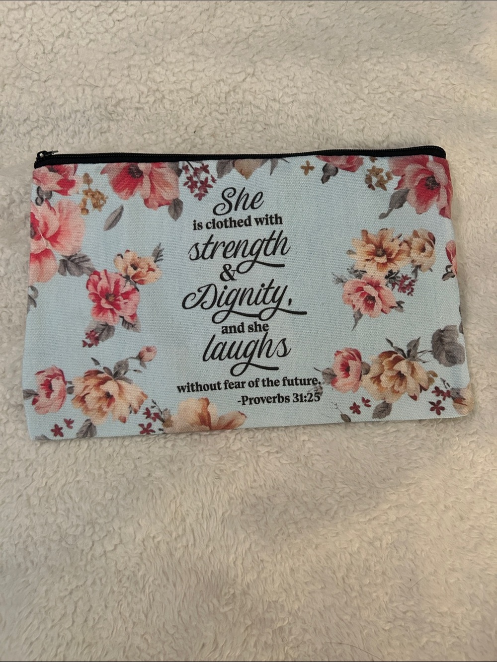 Inspirational pouch with beauty bundle
